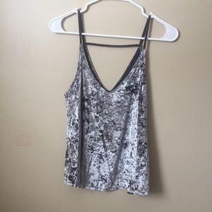 NWOT Crushed Velvet Tank